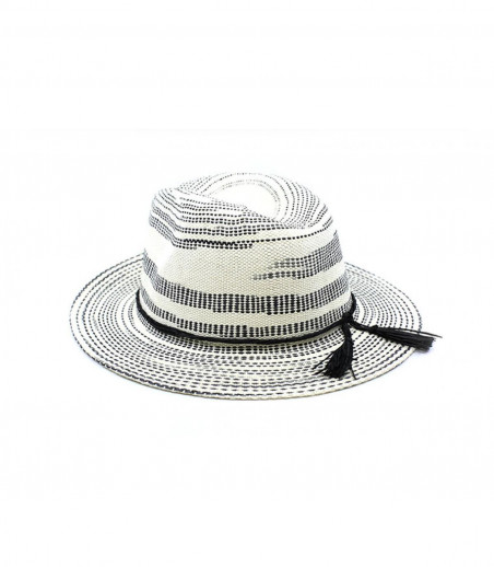 Seeberger chapeau paille rayures